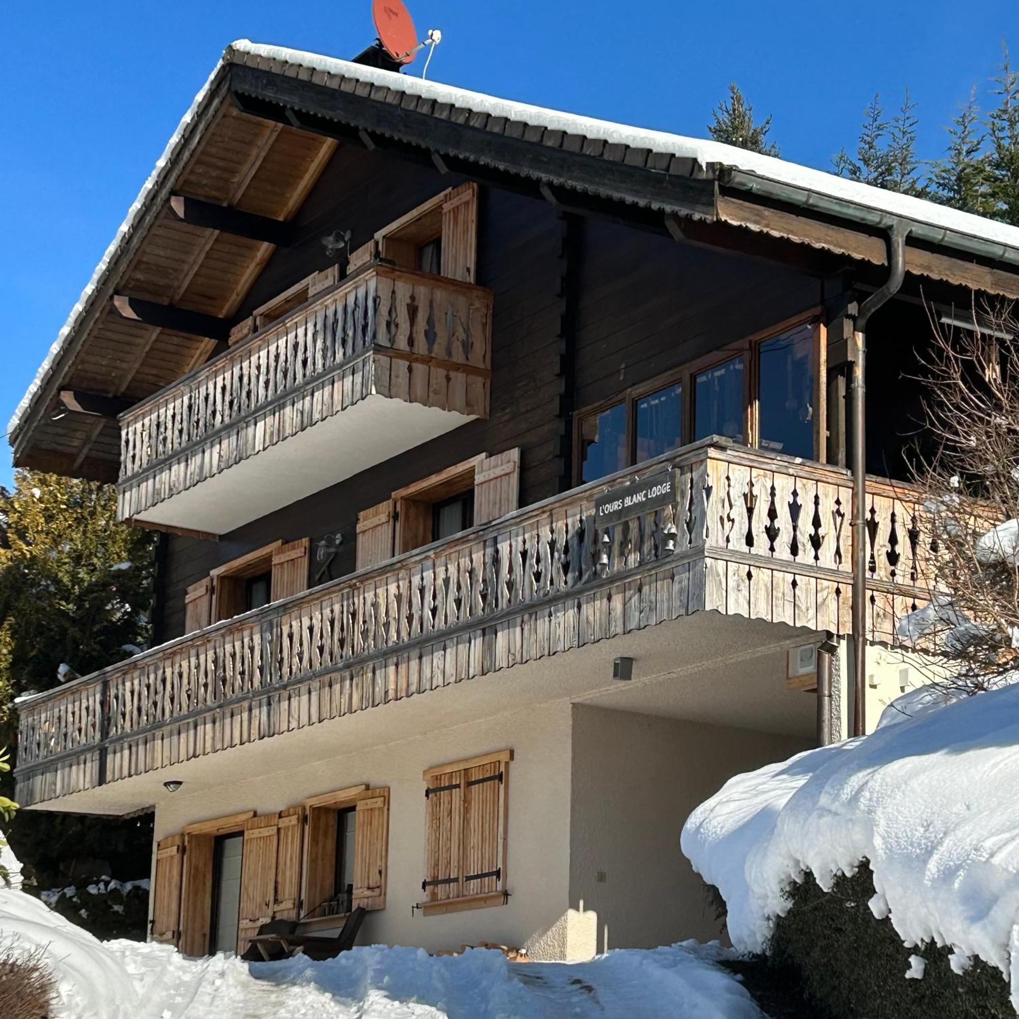 L'Ours Blanc Lodge Le Biot المظهر الخارجي الصورة